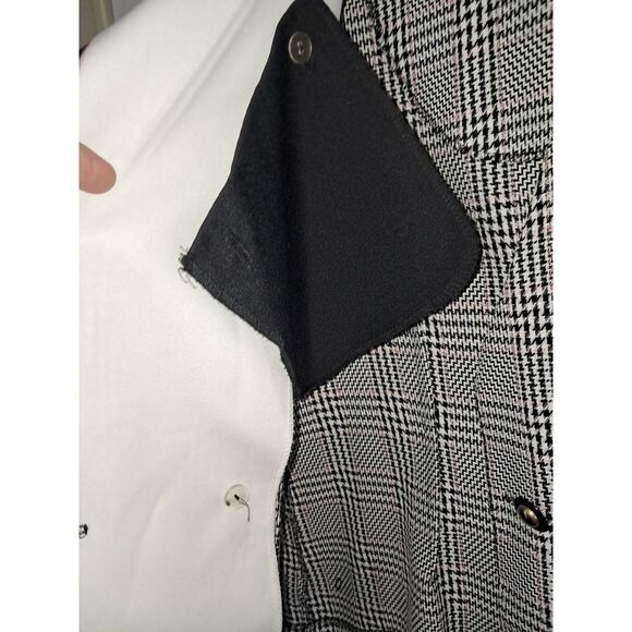 A Cary Robbins Women's Blazer Suit Jacket Houndstooth Plaid Vintage 80's Sz 12P - Picture 6 of 9